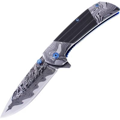 TifanTEX Vreckový Albainox Damask BlackBlue