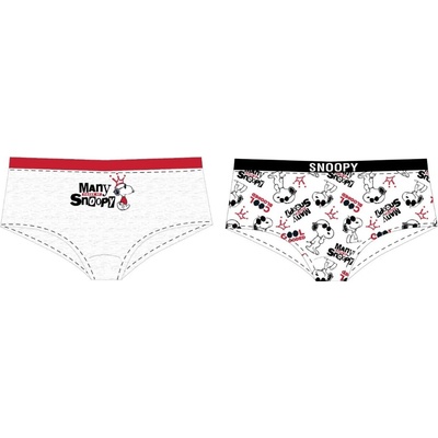 Snoopy licence dievčenské nohavičky Snoopy 5233491 biela / svetlo šedý melír