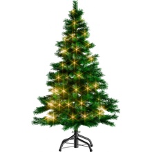 Casaria Umelý vianočný stromček RUDOLPH so svetielkami, 150cm, zelená 107722