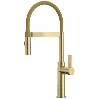 Image 1 of Inter Ceramic Месингов кухненски смесител icf 7169184brush gold - стоящ, едноръкохватков (7169184brush gold)