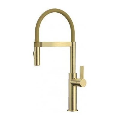 Inter Ceramic Месингов кухненски смесител icf 7169184brush gold - стоящ, едноръкохватков (7169184brush gold)