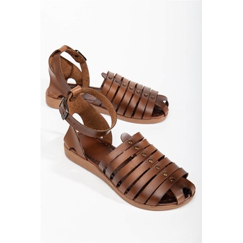 Moda Trend Дамски ежедневни сандали - Таба #366121 (366121_Тъмно кафяв)