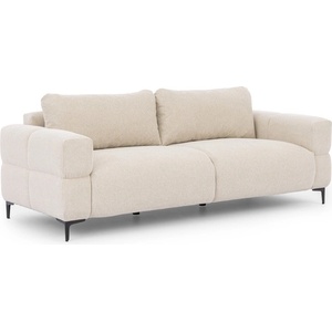 ROPEZ Кремав диван 217 cm Helio - Ropez (Helio Sofa 3os. Aragon 03 ( Davis ) Czarny Mat)