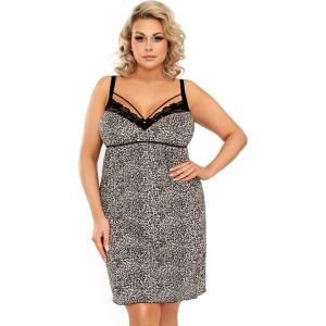 Donna Нощница Koszula-nocna-Omari-II-Plus-BeowyV-65741-Beżowy - Червен, размер
