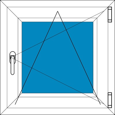 Aluplast Plastové okno Ideal 4000 Otevírací a Sklopné 50x130 Bílá - Bílá – Zbozi.Blesk.cz