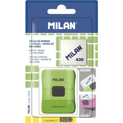 MILAN Guma + kefka 430 FLUO s ochranným púzdrom blister