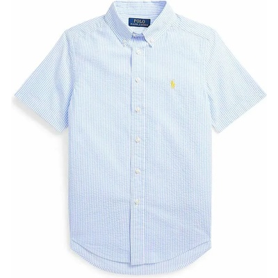Ralph Lauren Детска памучна риза Polo Ralph Lauren В синьо (323865274005)
