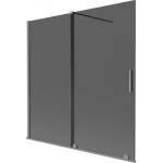 Mexen Velar двукрилен плъзгащ се параван за вана 160 x 150 см, графит, gun metal - 896-160-000-41-95 (896-160-000-41-95)