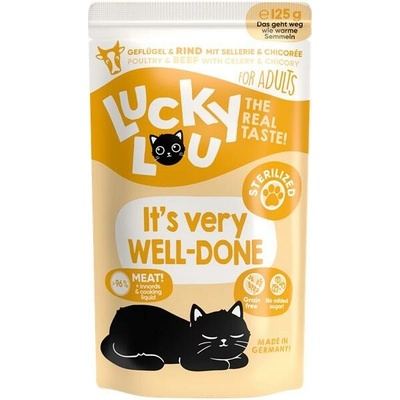 Lucky Lou Lifestage Sterilized s hydinou a hovädzím 125 g