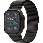 Decoded Стоманена, неръждаема каишка за Apple Watch 44мм, 45мм, 46мм, Ultra, Ultra 2, Ultra 3 49мм - Decoded Milanaise Traction Stainless Steel Watch Band (черен) (D25AWS49TCS1TMBK)
