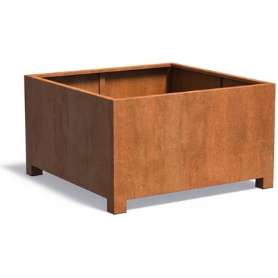 Ella Doris Mary Kvetináč 140x140x80cm oranžovo hnedý corten