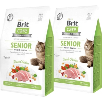 Brit Care Cat Grain-Free Senior Weight Control 2 x 7 kg