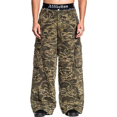 Affliction Skull Camo zelená