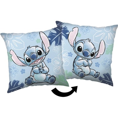 Jerry Fabrics Детска възглавница от флийс 40x40 cm Lilo and Stitch "Blue" - Jerry Fabrics (24CS162)