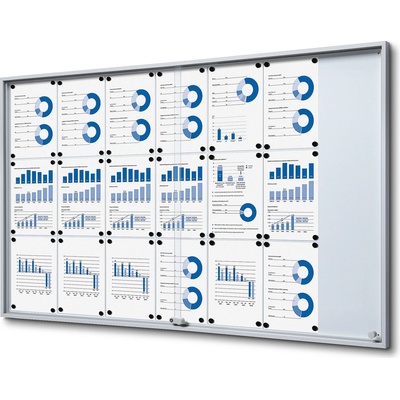 Jansen Display Interiérová vitrína 21 x A4 1566 x 948 mm