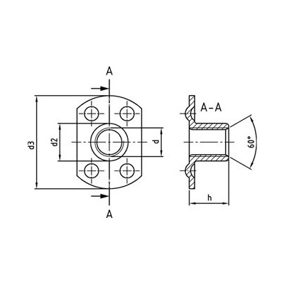 Art. 9060 A2 M 6 d 22 / h 8,5 - 4 svárové body