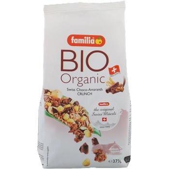 Familia Bio Organic Хрупкава зърнена закуска с шоколад и амарант 375г