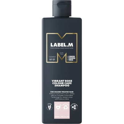 Label.m Vibrant Rose Colour Care Shampoo Šampon pro barvené vlasy 300 ml