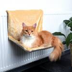 TRIXIE Котешка легло за радиатор, бежов плюш - 48x26x30см
