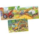 Goki Puzzle Zemědělská vozidla 3 x 24 dílů
