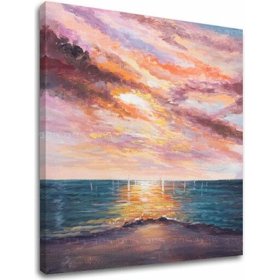 Obraz na plátne ZÁPAD SLNKA - 70x60 cm