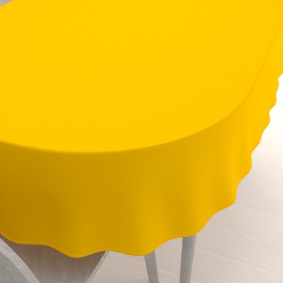 Biante oválny obrus Rongo RG-029 Sýto žltý 140x160cm