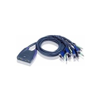 ATEN Превключвател KVM ATEN CS64US 4x 1, USB, Audio, CS64US