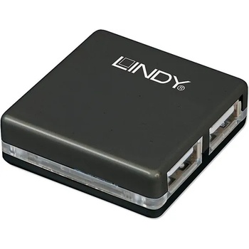 Lindy hub usb 2.0, мини, 4 порта 42742 (42742)