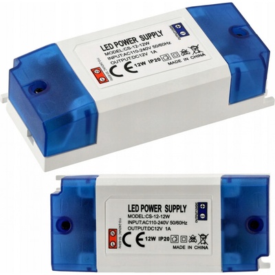 BERGE Zdroj pro LED nábytek 12V - 12W - 1A - IP20 PS-ME-12V-12W