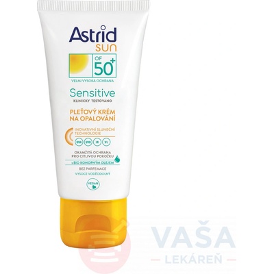 Astrid Sun Sensitive pleťový krém na opaľovanie SPF50+ 50 ml