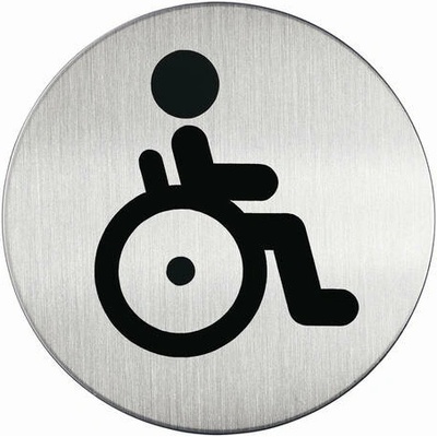 Piktogram "WC vozíčkáři" Ø 83 mm