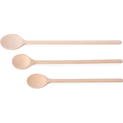 Hendi Sestava 3 ks dřevěných vařeček 300 350 400 mm 525005 přírodní