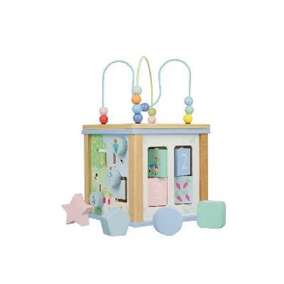 Дървен дидактически куб с активности, Peter Rabbit (OTT24473)
