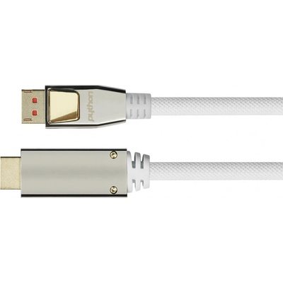 Python Nylong DisplayPort 1.4 a HDMI 2.0. White 1 m