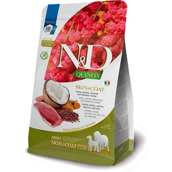 N&D N&D Quinoa Skin & Coat Duck Medium and Maxi за средни и едри породи с патешко месо, киноа, кокос, куркума
