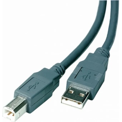 Vivanco Кабел Vivanco 22228, USB A(м) към USB B(м), 5m, сив (22228)
