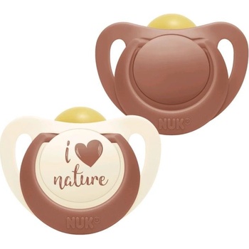 Nuk latex cumlík For Nature 2 ks červená