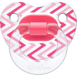 Wee Baby Залъгалка Wee Baby Transparent, 0-6 месеца, розова (836) - ozone