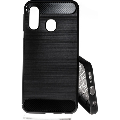 Pouzdro Forcell Carbon Samsung Galaxy A40 černé