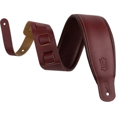 Levy's Amped Leather Burgundy Каишка за китара (M26PD-BRG-BRG)