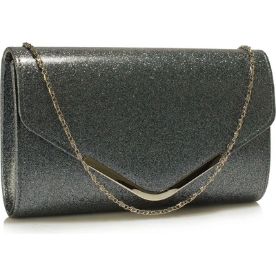 L&S kabelka spojky velké šedé klapky LS-LSE00266 grey
