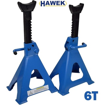 HAWEK Подпорни стойки за автомобил 6 т, 405-600 мм, с гребен, hawek hw-1134, 2 бр (uni-010749)