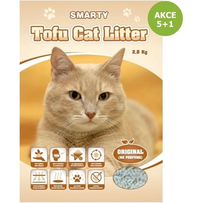 Smarty Tofu Cat Litter Original podstielka bez vône 6 x 6 l