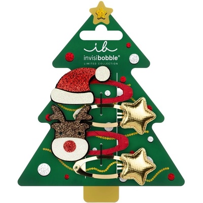 Invisibobble CLIPSTAR KIDS Winter Wonderland - Sponka do vlasů 4 ks
