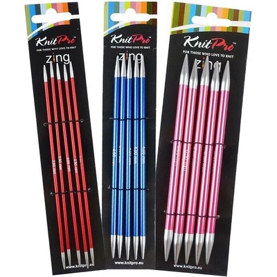 KnitPro Zing ponožkové jehlice 15cm Průměr jehlic: 2,5 mm