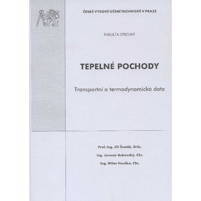 Tepelné pochody. Transportní a termodynamická data