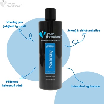 Groom Professional Coconut Moisturizing Shampoo hydratační kokosový šampon 1 l