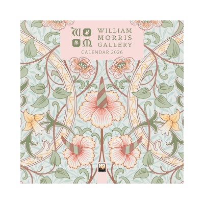 Flame Tree Publishing William Morris Gallery Mini Wall Calendar 2026 (Art Calendar)