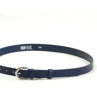 Penny Belts dámský kožený opasek 1 tmavě modrý