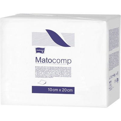 Matopat Matopat Matocomp Nesterilné gázové kompresy s RTG niťou 10 x 20 cm 17 12